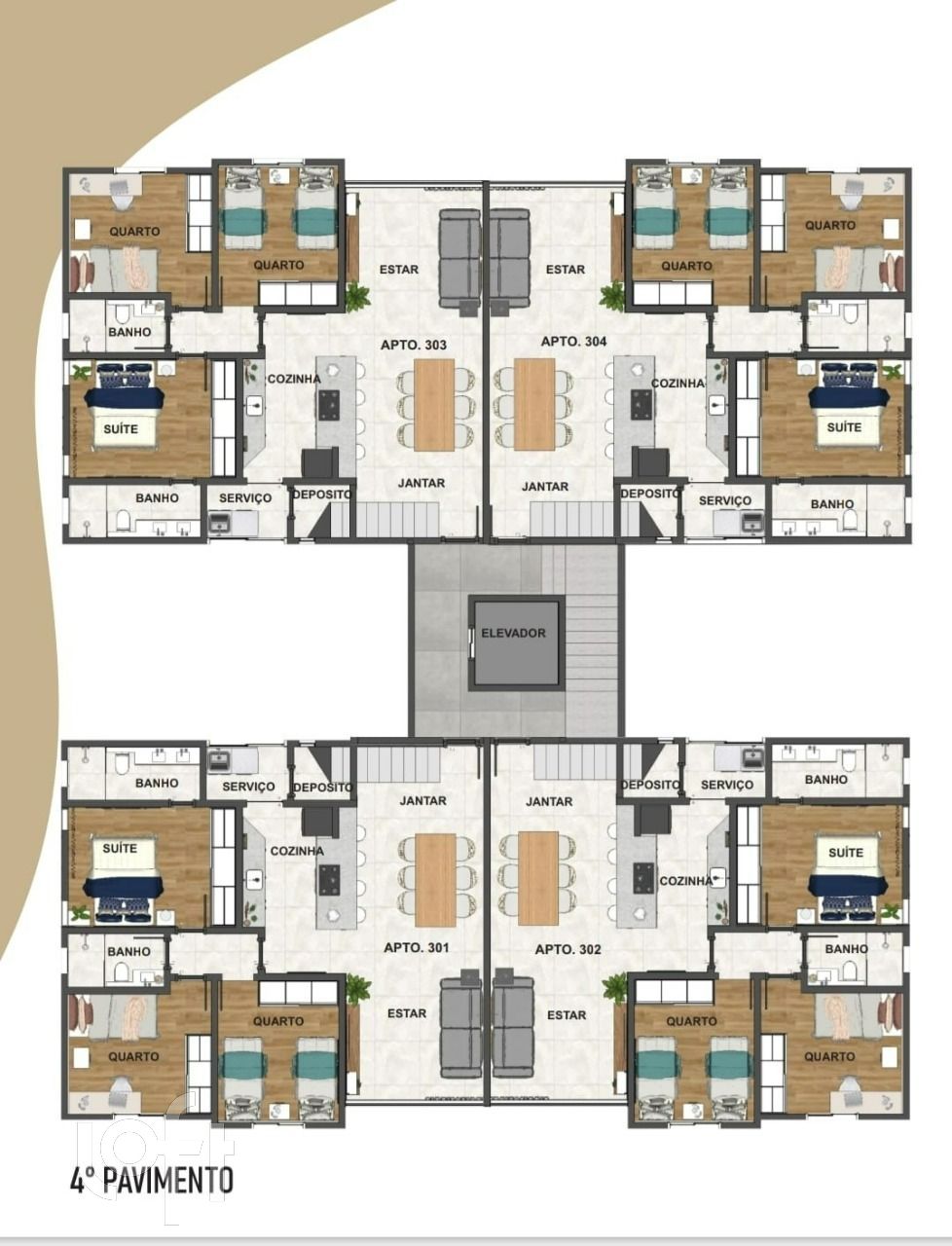 Apartamento à venda com 4 quartos, 120m² - Foto 10