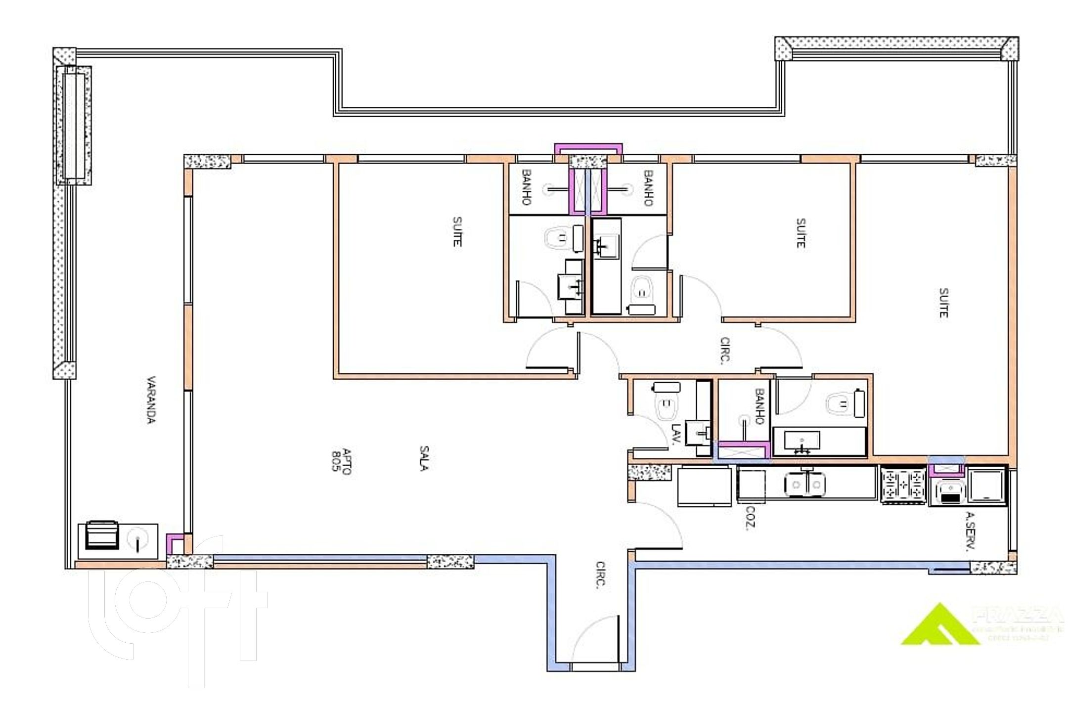 Apartamento à venda com 3 quartos, 138m² - Foto 9