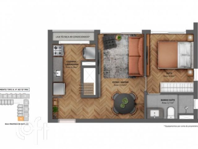 Apartamento com 62m², 2 dormitórios, 1 suíte, 1 vaga, Rio Branco em Porto Alegre