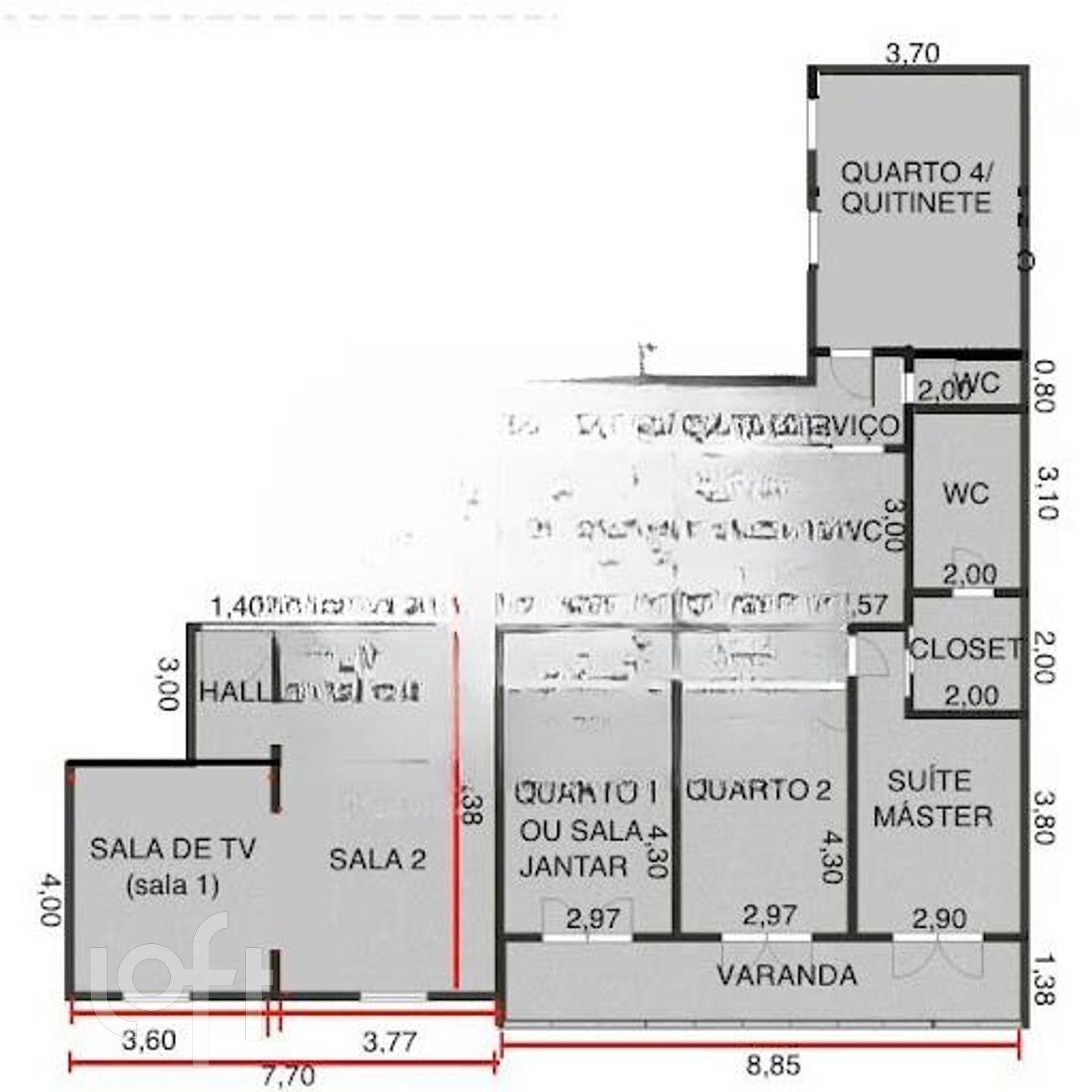 Apartamento à venda com 4 quartos, 194m² - Foto 22