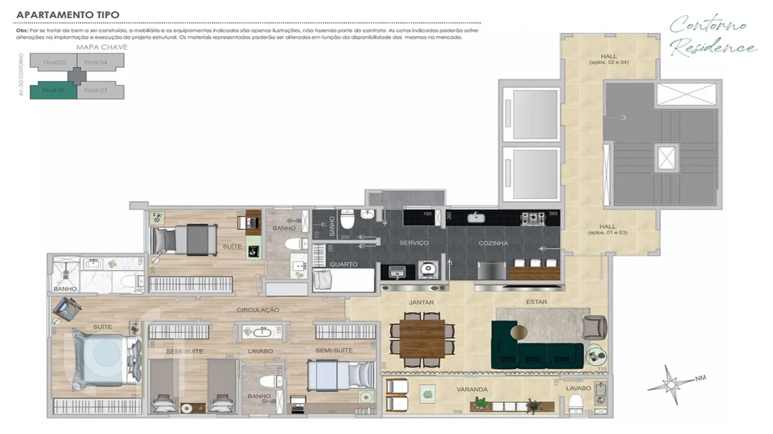 Apartamento à venda com 4 quartos, 131m² - Foto 4