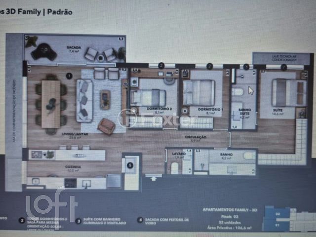 Apartamento com 106m², 3 dormitórios, 1 suíte, 2 vagas, Auxiliadora em Porto Alegre