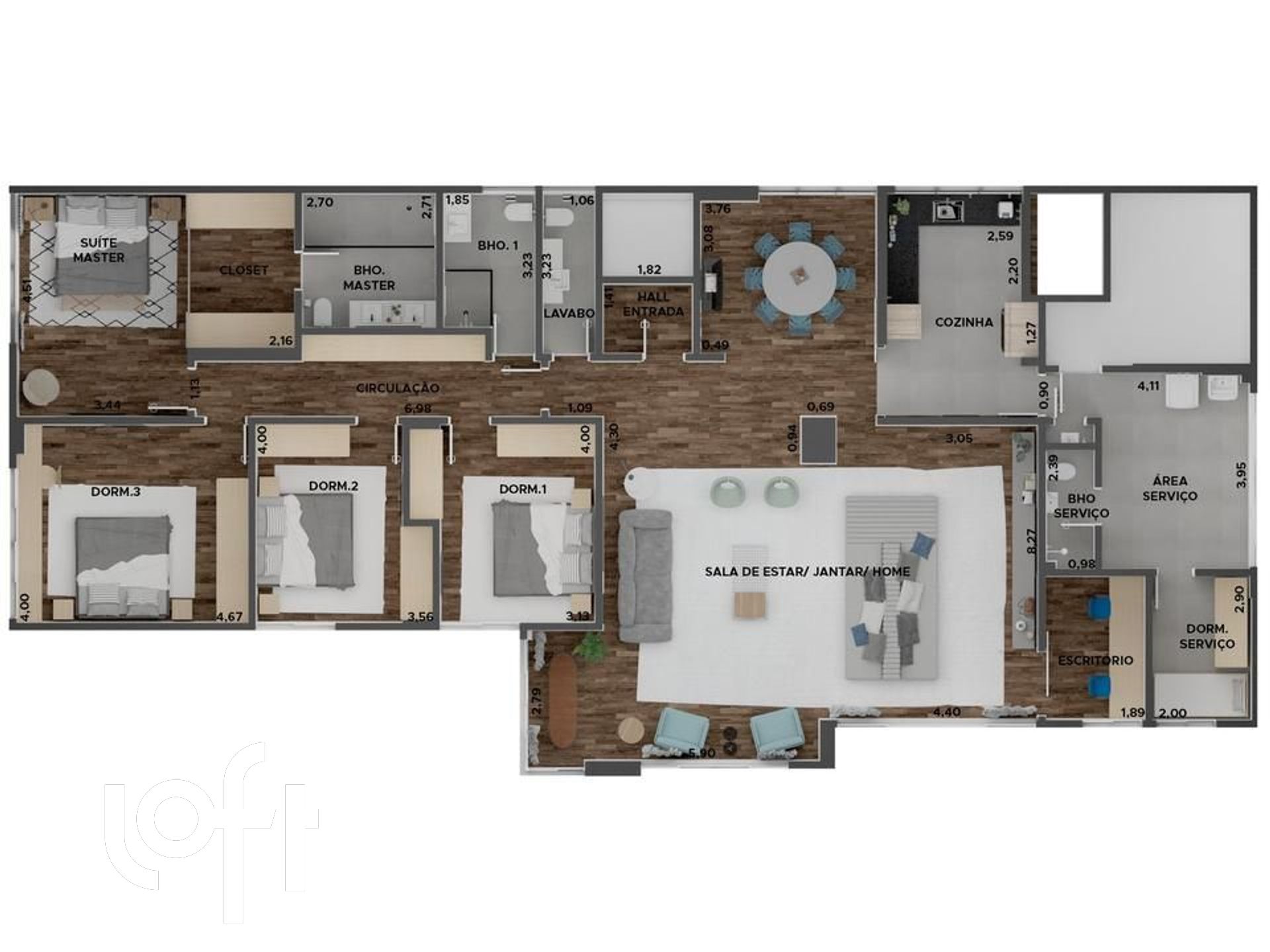 Apartamento à venda com 3 quartos, 233m² - Foto 31