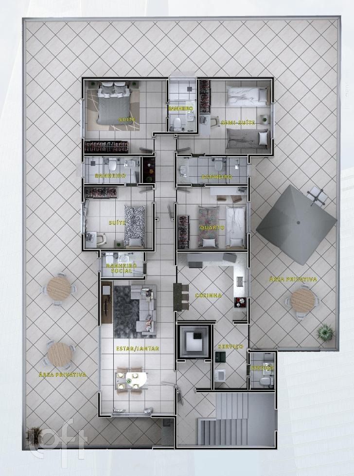 Apartamento à venda com 4 quartos, 280m² - Foto 4