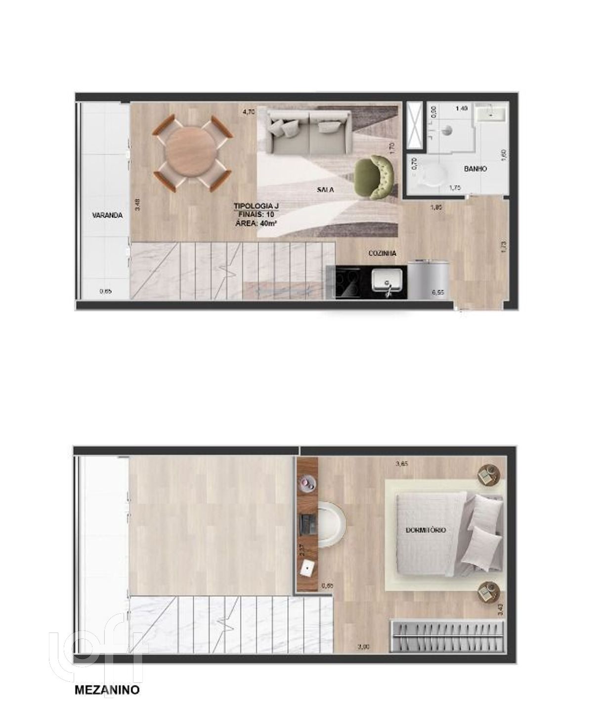 Apartamento à venda com 2 quartos, 40m² - Foto 46