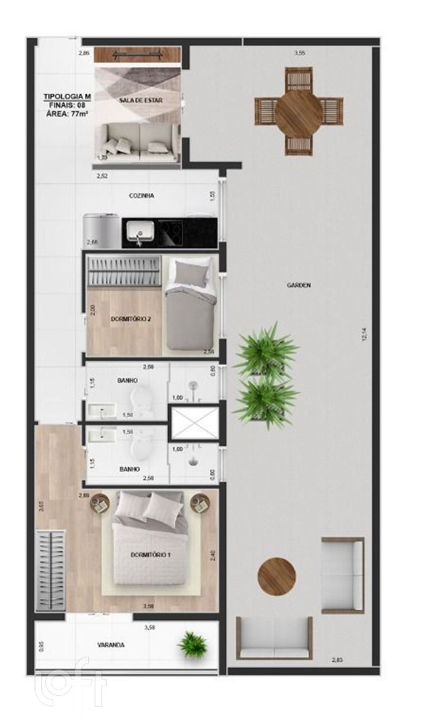 Apartamento à venda com 2 quartos, 40m² - Foto 48