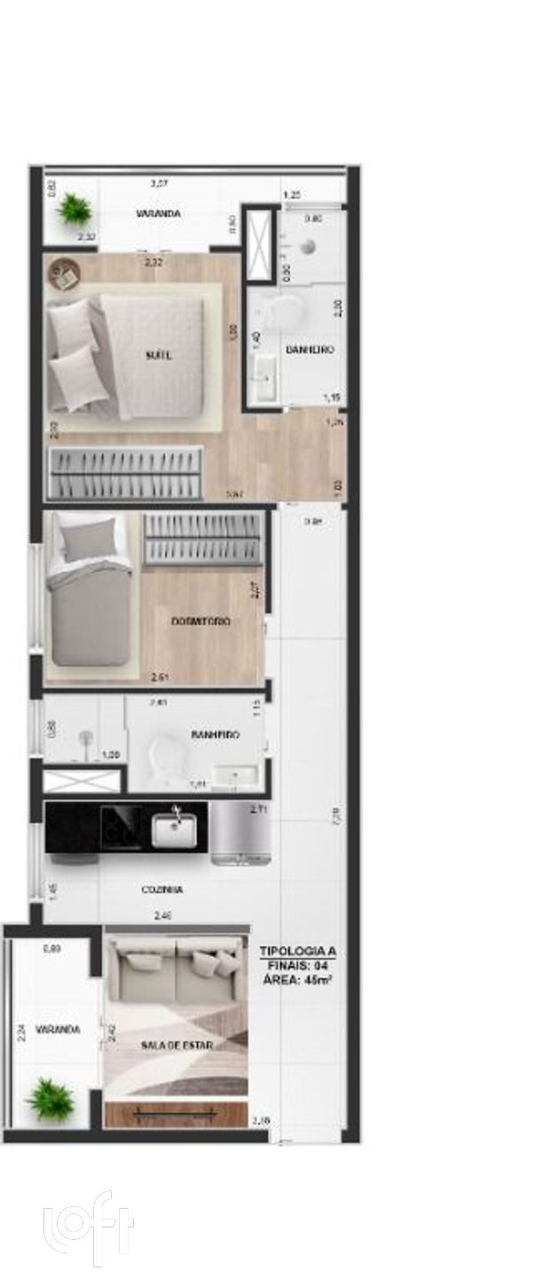 Apartamento à venda com 2 quartos, 40m² - Foto 36