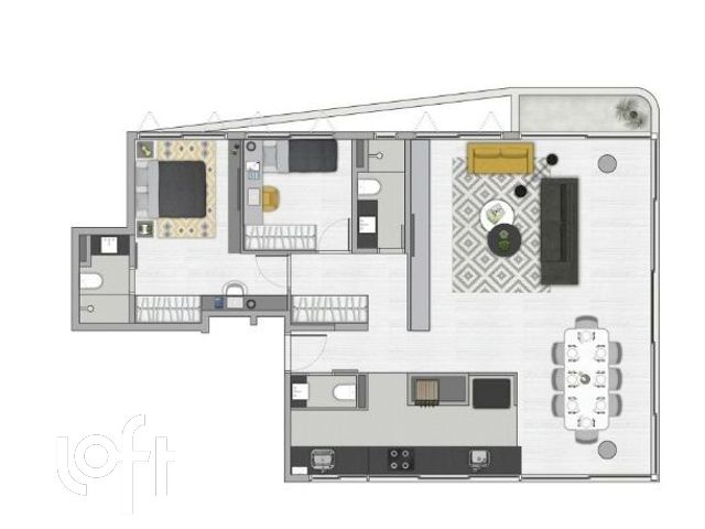 Apartamento com 110m², 2 dormitórios, 1 suíte, 2 vagas, Menino Deus em Porto Alegre