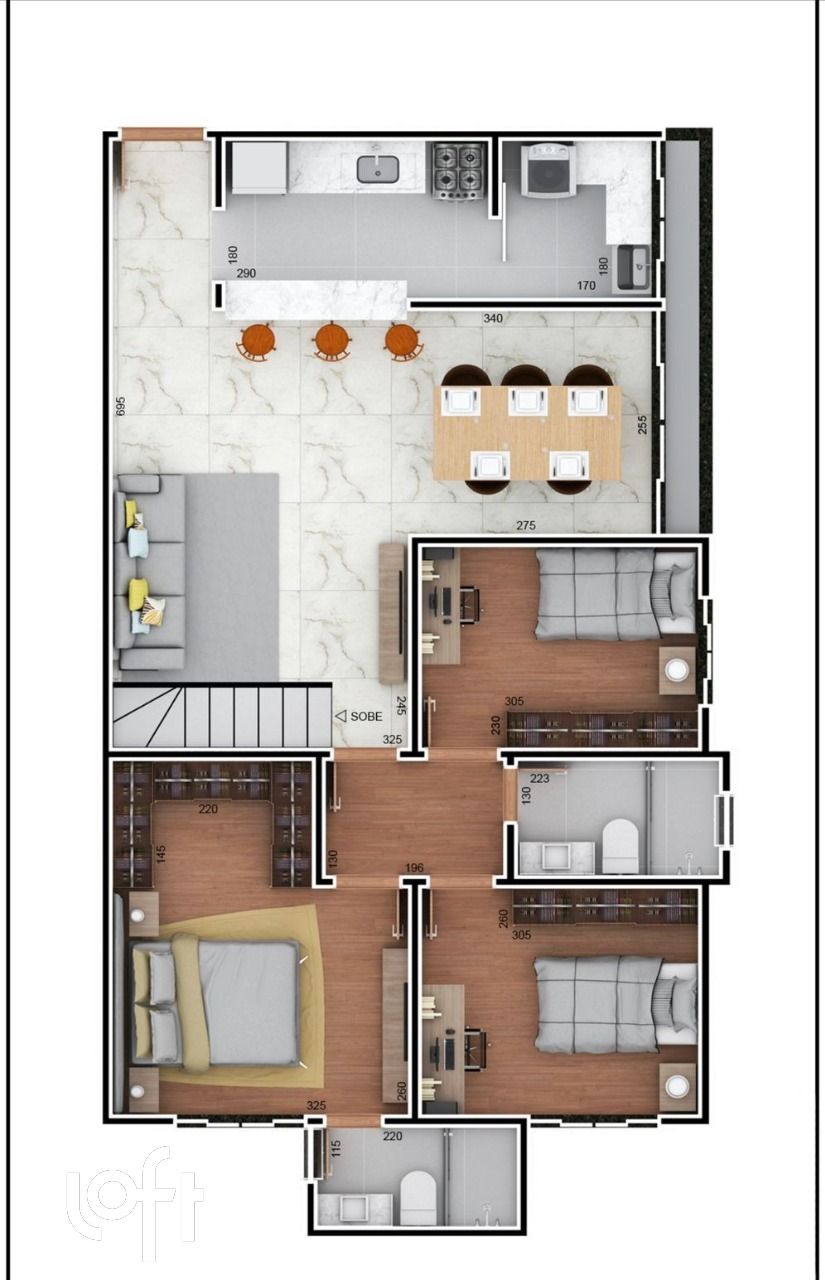 Apartamento à venda com 3 quartos, 160m² - Foto 5