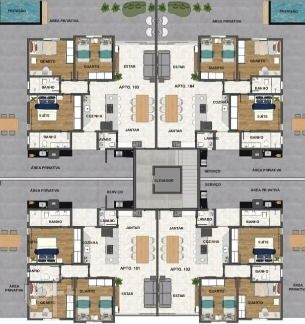 Apartamento à venda com 3 quartos, 82m² - Foto 3