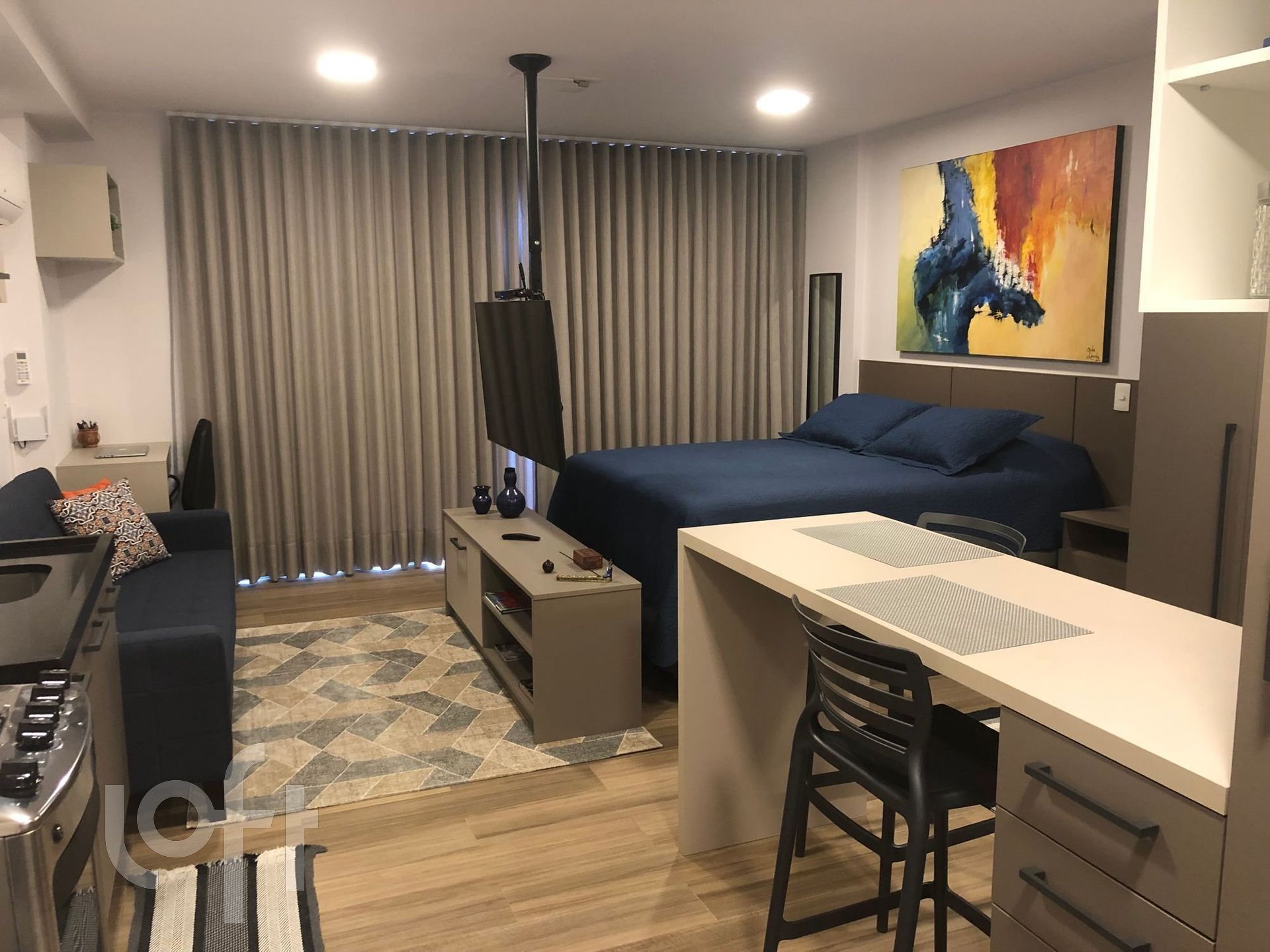 Apartamento à venda em Centro com 35 m², 1 quarto, 1 suíte