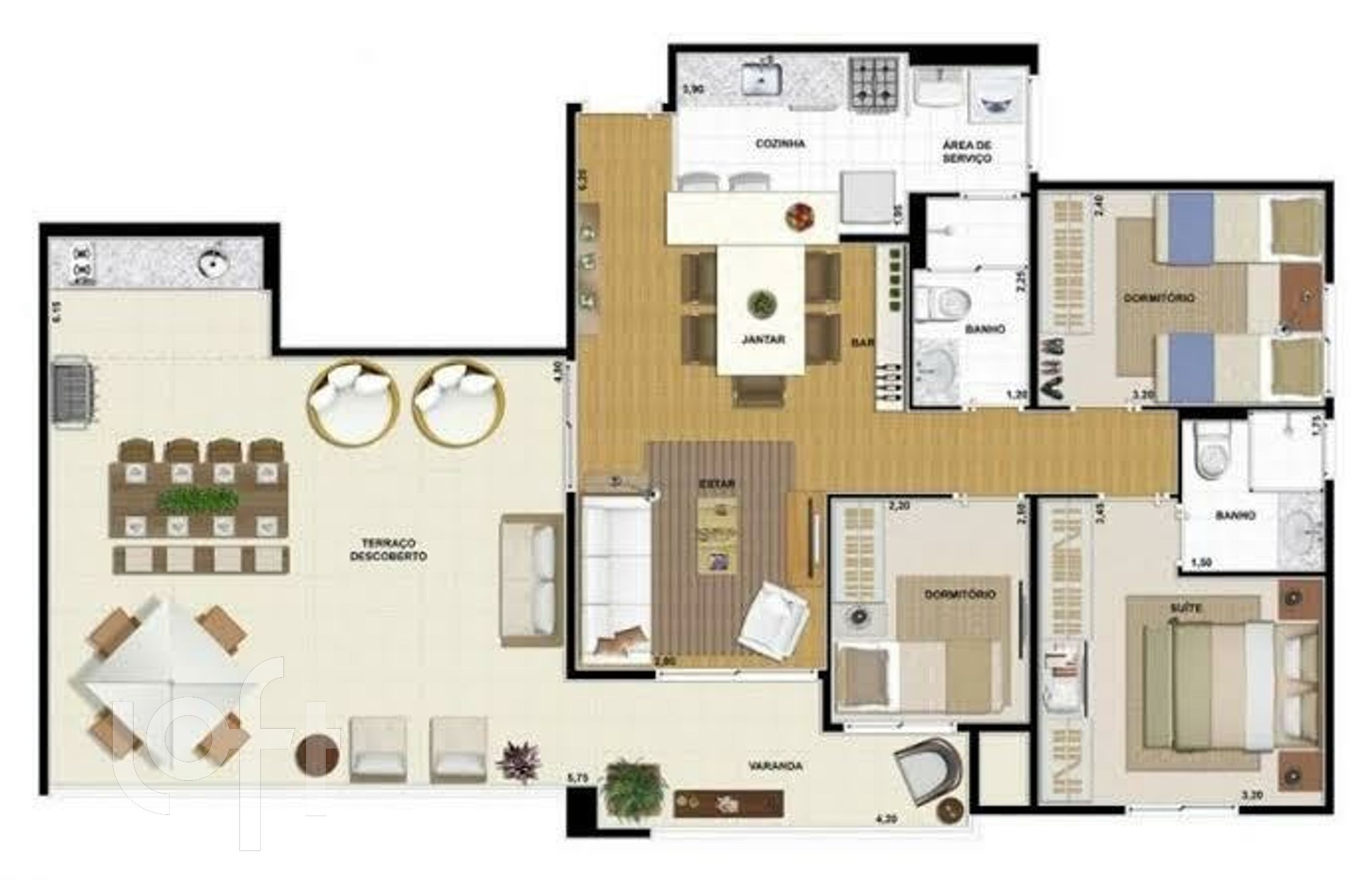 Apartamento à venda com 2 quartos, 104m² - Foto 35