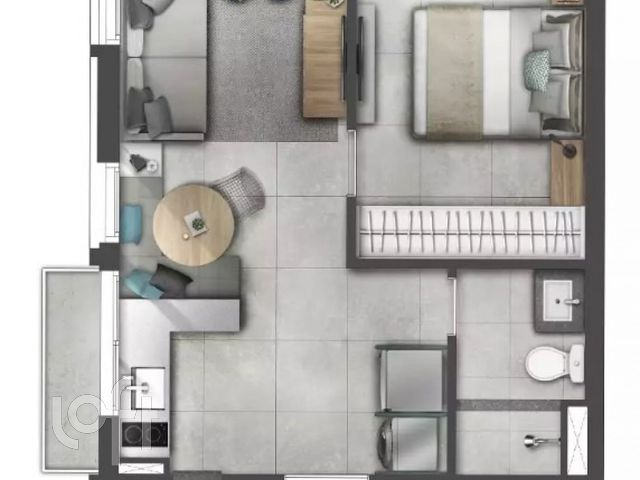 Apartamento com 35m², 1 dormitório, Boa Vista em Porto Alegre