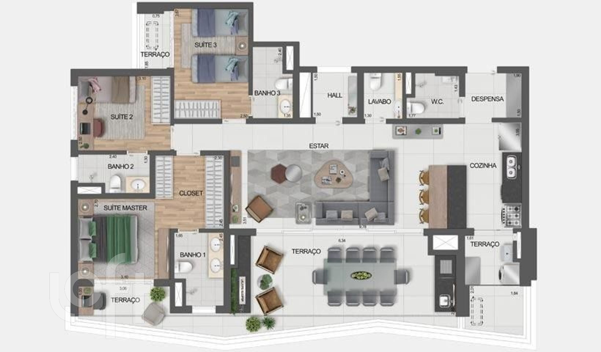 Apartamento à venda com 3 quartos, 144m² - Foto 22