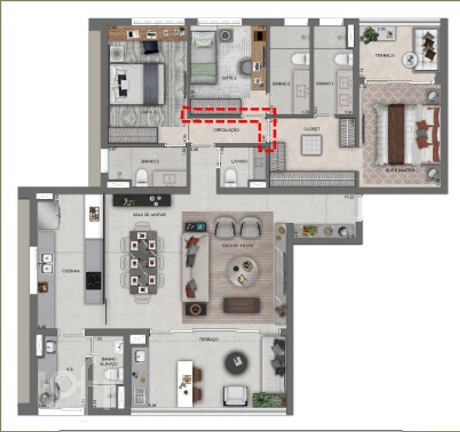 Apartamento Lançamentos com 3 quartos, 140m² - Foto 16