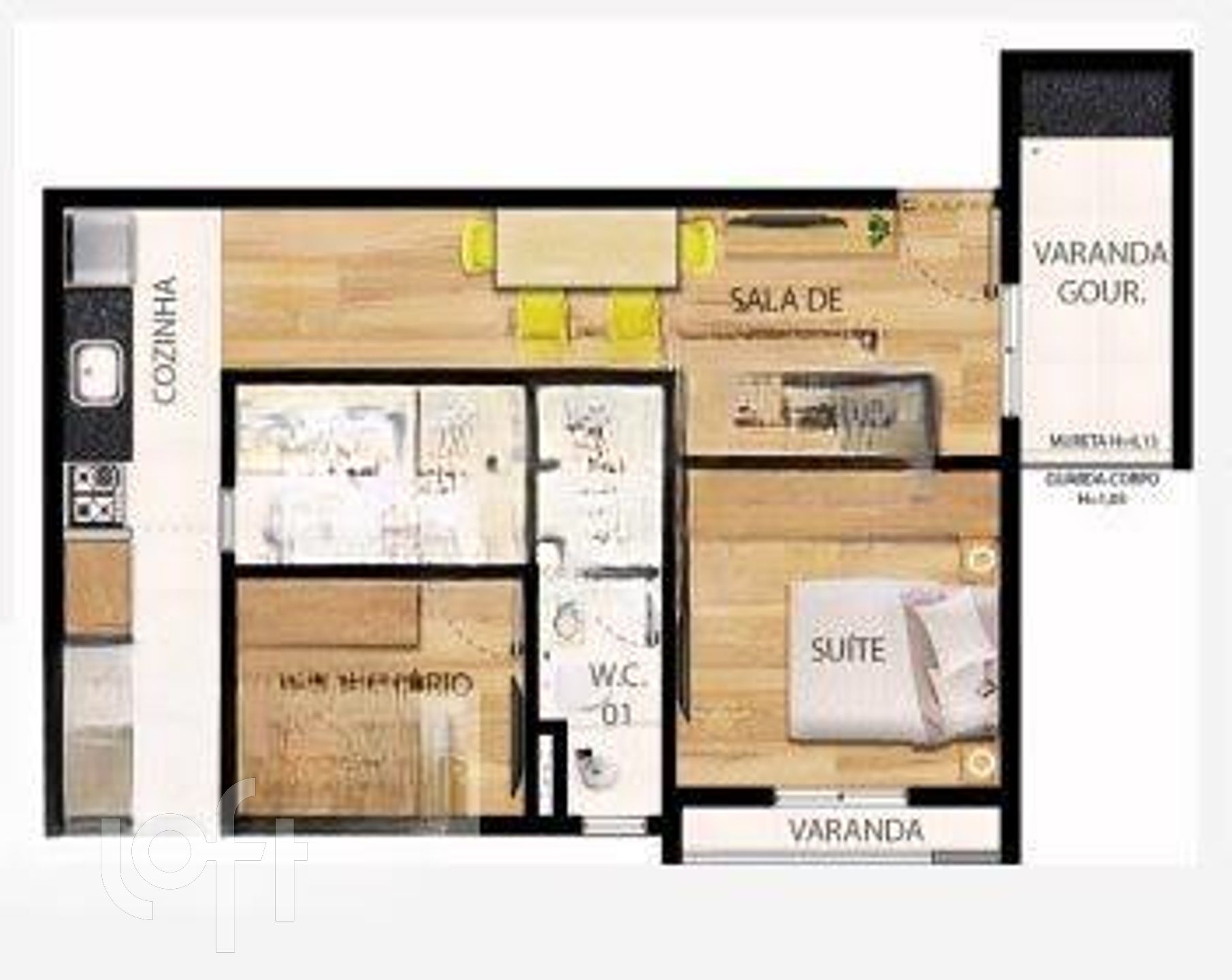 Apartamento à venda com 2 quartos, 54m² - Foto 8