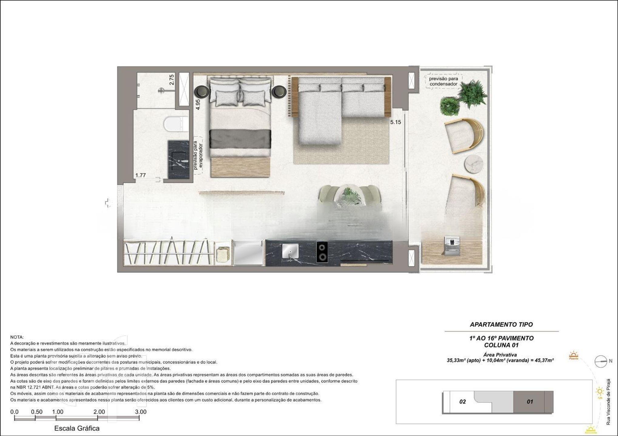 Apartamento à venda com 1 quarto, 47m² - Foto 21